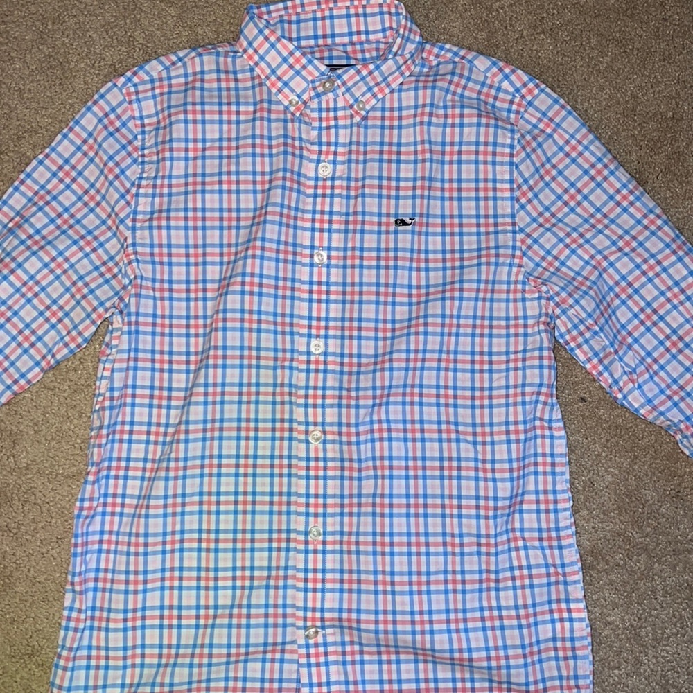 Crew cuts boys button down Size M
